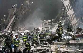 picture of rubble at WTC after 9-11 attacks