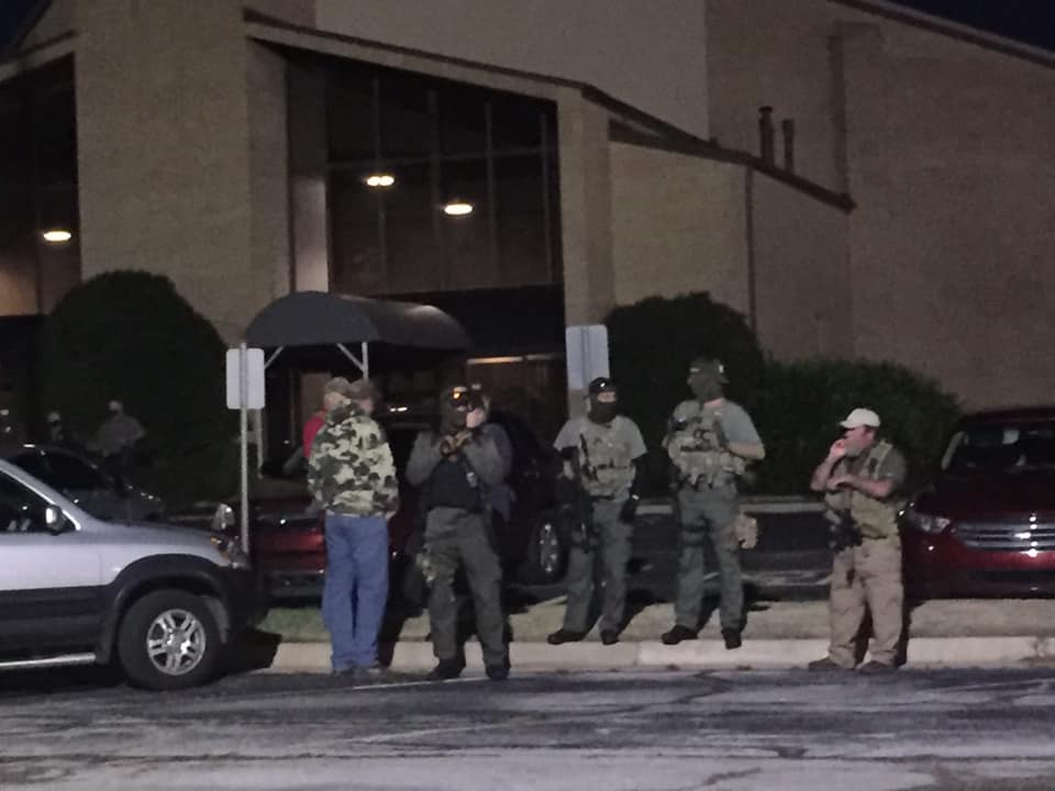 photo from gun-toting political rally held at Higher Plain Baptist Church, Oklahoma City