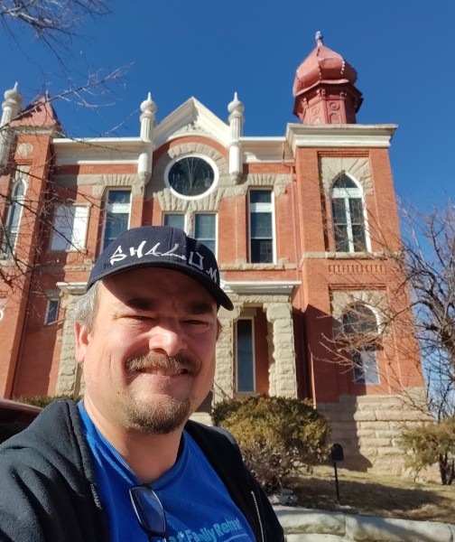 me standing in front of the Temple Aaron